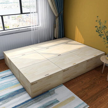 Metso japanese room tatami floor bed customized solid wood box bed balcony bay window tatami customized tatami mat widened width length height 600 600 400mm