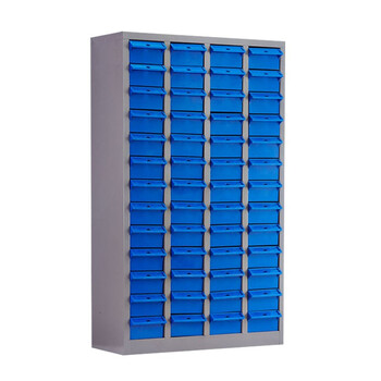 Wanzun parts cabinet drawer-type tool cabinet parts box electronic components material screw classification storage cabinet large box 52 drawers blue drawer no door