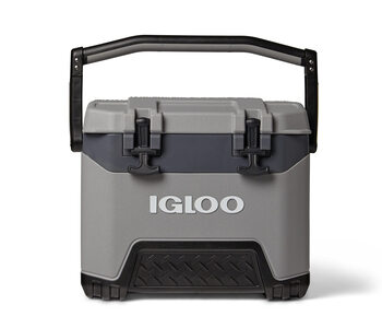 Igloo 25l outdoor insulated cooler, portable 37 cans for camping and picnic, gray