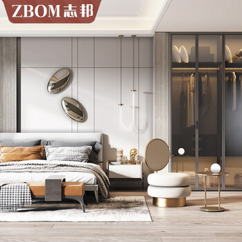 Zhibang customized wardrobe whole house customized bedroom wardrobe large wardrobe integrated wardrobe cloakroom locker open cabinet storage cabinet modern simple cabinet per projection square (minimum order 24 square meters)