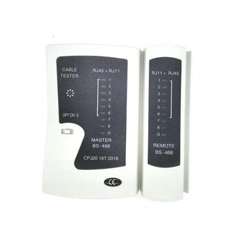 Network cable tester, network tester, engineering rj45 network port battery on-off intelligent check, basic black and white line tester + 9v battery