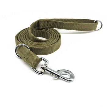 Lihao jiama dog medium and large dog training leash cotton belt dog chain canvas dog leash pet dog competition leash golden retriever 1.5 meter single rope
