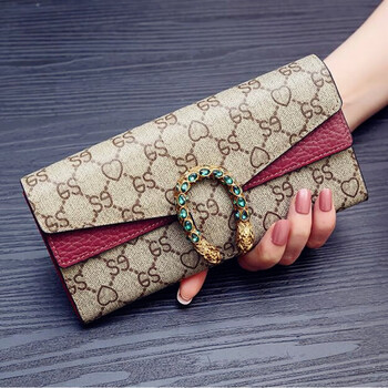 Chanel xiaoxiang pure leather soft leather wallet women's long genuine leather cowhide large capacity color simple fashion 2025 new burgundy