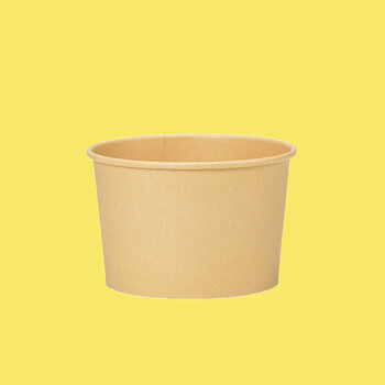 Mrs. zhuang bamboo pulp 650ml-100 pieces thickened disposable paper bowl take-out packaging box ztt-9121