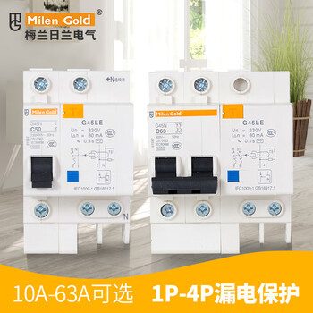 Tianjin small leakage protector g45le1p2p3p4p protects leakage air switch 10a 4p