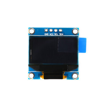 0.96-inch 4-pin i2c display module module 12864 lcd screen iic interface ssd1306 blue and white two-color two-color pin delivery without soldering pins