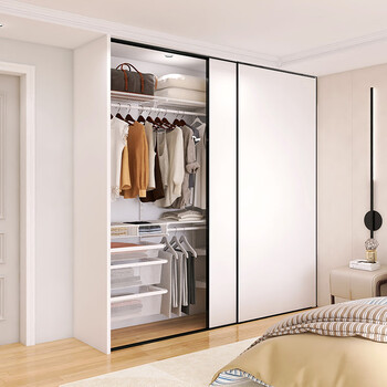 Midas metal wardrobe steel frame structure including cabinet door customized bedroom side wall customized wall wardrobe combination cloakroom customized special shooting specific prices subject to quotation