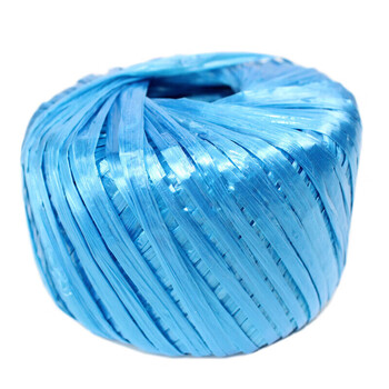 Large roll of 100 meters plastic tear rope, packing rope, strapping rope, packaging rope, strapping tape, blue