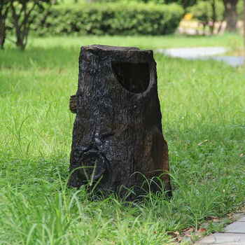 Huilide park scenic area trash can outdoor creative imitation tree stump trash can garden landscape garbage sorting box old tree stump