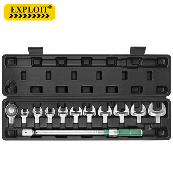Exploit taiwan replaceable head torque wrench open torque wrench set 14*18 replaceable head 20-220nm set