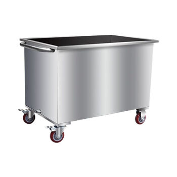Mobile stainless steel rectangular water storage tank customized thickened commercial large capacity pool canteen bucket 304 industrial product 60*40*50 (240 catties) 201