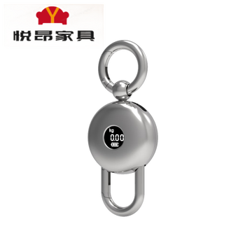 Portable electronic scale all-metal portable scale keychain electronic scale mini portable electronic scale can be made of electricity bright chrome