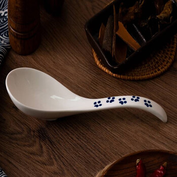 Kanda japanese tableware japanese ceramic spoon single spoon spoon large spoon imported spoon lucky cat