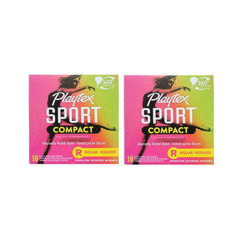 Playtex american tampon silky series 520 gift sports short catheter 36 pieces regular r