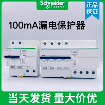 Schneider leakage circuit breaker ic65n 2p 32a 3p+n 4p 63a 100ma special 0.1a 0.1s 32a 2p