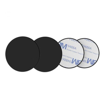 Gagz magnet sheet mobile phone case patch magnetic car mobile phone holder suction cup ultra-thin magnet paste iron sheet magnetic patch magnet sheet black diameter 4cm 3 pieces