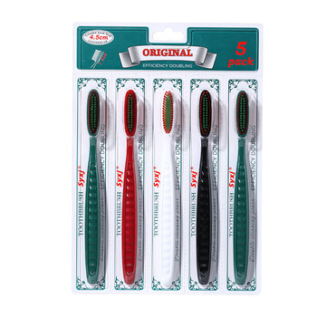 Raoyi sam's same style long head wide head soft bristle toothbrush extra lengthened widening high density hair grafting 4.5cm extended toothbrush soft bristles 5 pieces sam's same style extended toothbrush