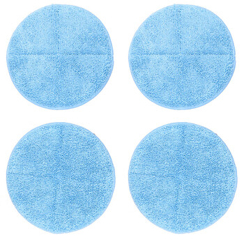 Bobot electric mop waxing cloth blue round bobot mop accessories consumables 22cm electric mop pad sky blue 4 pieces