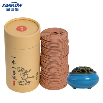 Jinshiluo natural coiled incense bathroom odor removal toilet deodorizing 120 discs sandalwood deodorizing sandalwood 120 single discs + incense burner + fireproof cotton k505