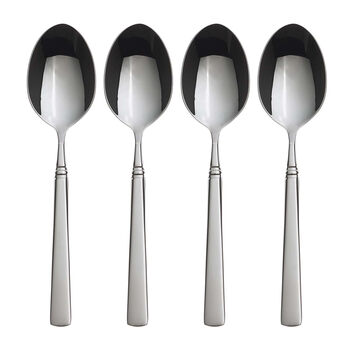 Oneida stainless steel dinner spoon set of 4 18.5cm mirror polished tableware