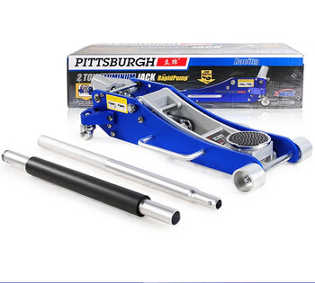 Huili's double pump core aluminum alloy jack/aluminum roof/horizontal hydraulic jack/aluminum jack 2t ton 2.5 ton double pump core