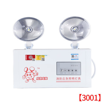 Nast fire emergency light power outage led emergency lighting evacuation light double head light safety export national standard flame retardant plastic head p3001