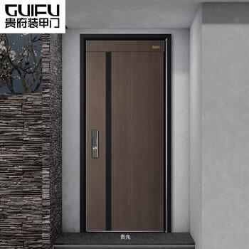 Guifu armored door guixian axial silent door carved cast aluminum door safety door