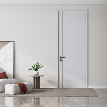 Mengtian wood customized room bedroom door solid wood composite water paint interior door bedroom door-fengyue 4t11-m smokey gray