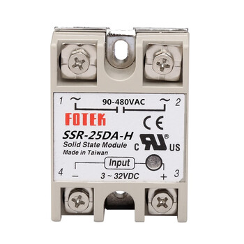 Single-phase solid state relay ssr-25da dc controlled ac 220v25a full flow solid state a grade ssr-25da-h