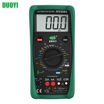Duoyi car multimeter digital car repair current voltage electrician multimeter dy2201