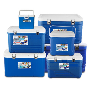 Pacoule home outdoor insulated box fresh-keeping refrigerator frozen breast milk portable back milk box car camping stall ice cream takeaway food delivery box cold chain transport box 55l blue standard configuration - pu cover replacement none