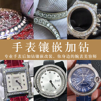 Diamond-encrusted watch repair