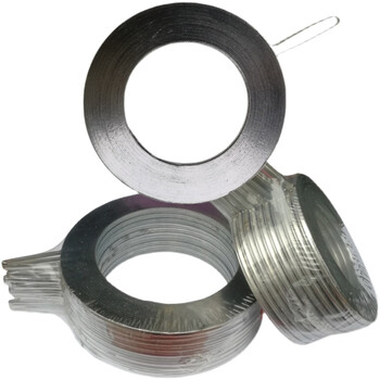 Stainless steel metal spiral wound gasket graphite spiral wound sheet flange high temperature and high pressure sealing gasket dn25 40 50 80 100 dn250/10 inch 10 pieces