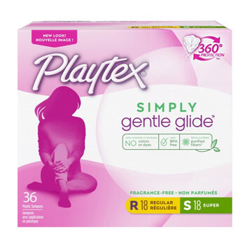 Playtex american tampon smooth series 520 gift new year's day gift smooth long catheter 18 medium + 18 large