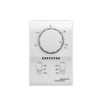 Johnson single cooling/heating air conditioning fan coil thermostat panel johnson temperature control switch t2000eac-0 t2000aac-0c0