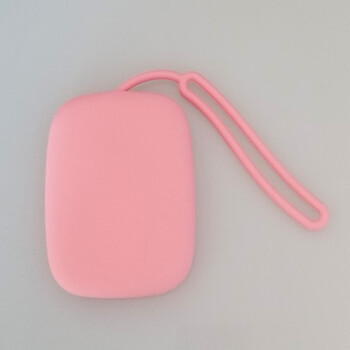 Taoheng square silicone key bag japanese and korean candy color key storage bag creative bus card bag id meal card holder loli pink square key bag