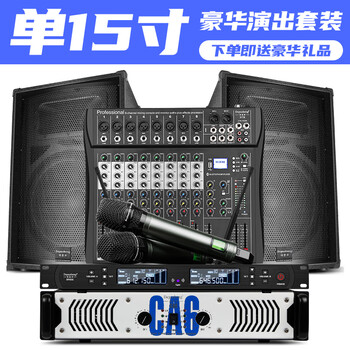 Depusheng professional stage high-power speaker l125 dual 15-inch wedding performance conference campus broadcast audio outdoor hifi set high-power speaker double bass 15-inch luxury performance set