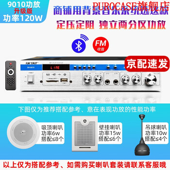 Xianke (sast) fixed voltage and fixed resistance engineering power amplifier home bluetooth power amplifier professional audio partition public amplifier speaker ceiling speaker integrated small power amplifier broadcast computer amplifier sa-9010 upgraded version 120w