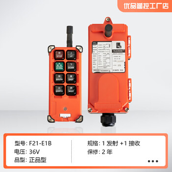 Yuding industrial wireless driving remote control f21-e1b crane crane electric hoist type 36v warranty for two years 1 send 1 receive
