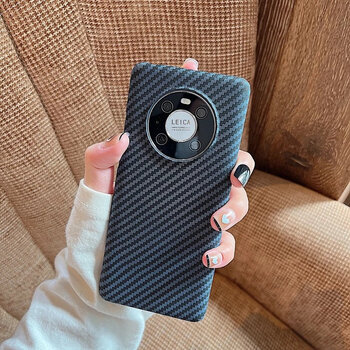 Suitable for huawei mate50pro mobile phone case new carbon fiber mate40e couple p50/p40 internet celebrity 40rs black gray-carbon fiber honor 70 pro