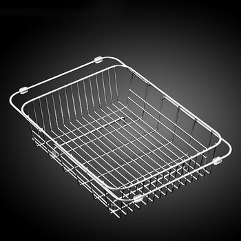 Rsrddy sink sink drain rack wash basin drain basket 304 stainless steel kitchen sink drain basket telescopic wj 3325 telescopic drain basket