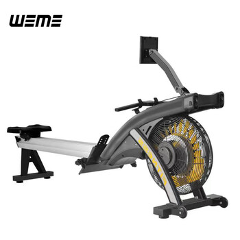 Weme magnetic resistance and wind resistance dual-function rowing machine foldable back leg and abdominal muscle gym commercial aerobic rowing machine w-m990s newly upgraded magnetic resistance and wind resistance rowing machine