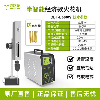 Reedea portable high-frequency electric spark drilling machine, broken tap screw drill bit, blind hole wire tapping electromechanical pulse machine new product qdt-d600w (semi-intelligent) with fixed depth