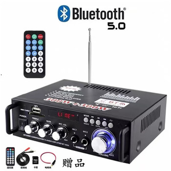 Starklok mini small power amplifier speaker power amplifier plug-in usb flash disk radio dc car (12v 220v) power amplifier