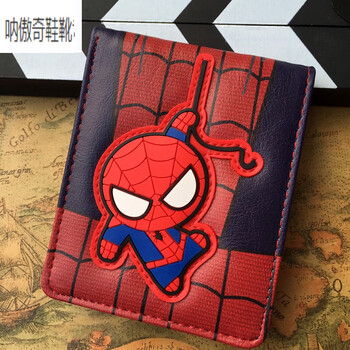 Tianyin cartoon cartoon short wallet men's wallet children students high school students youth cute personality q version small money spider-man's