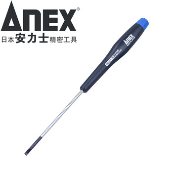 Anex precision screwdriver no.3450 slotted screwdriver model screwdriver 2.5x75mm slotted screwdriver