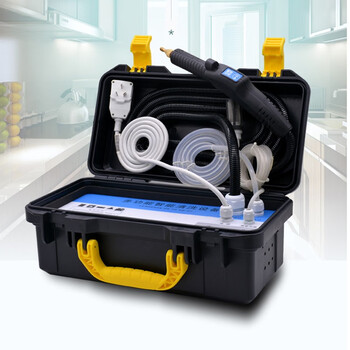 Yingdeli steam cleaner high temperature and high pressure commercial appliance cleaning machine air conditioning tools full set of household multi-function all-in-one equipment high temperature steam kitchen oil fume degreasing disinfection zq35 (3500w hot and cold water steam voice) package 2