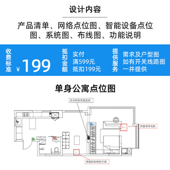 Mijia xiaomi whole house smart home control system family villa whole house lighting curtain customization design package single apartment plan design