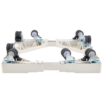 Sunshine warm freezer mobile base shelf universal bearing wheel refrigerator heightened bracket 12.5cm high moisture-proof bottom bracket eight bearing wheels four brakes length 52 to 75 width 46 to 65cm telescopic