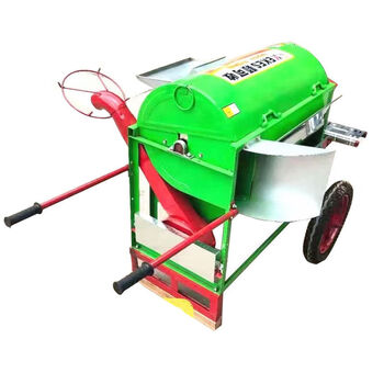 Wen yijia customized full-feed rice thresher automatic bagging and threshing machine household small rice threshing machine with fan threshing dry full-feed automatic bagging and threshing machine + wheel none
